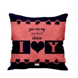 ME & YOU Black & Red Anniversary Printed Cushion-picture-50