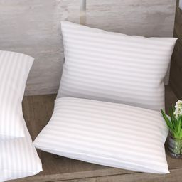 LA VERNE White Set of 4 Fibre Filled Polycotton Ultra Soft Sleep Pillow-16