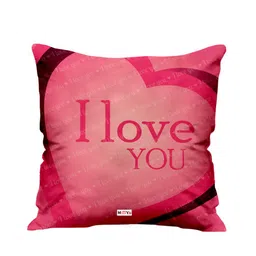 ME & YOU Pink Typography Square Cushion-image-56