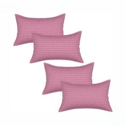 RF RELAXFEEL Pink Set of 4 Fibre Filled Polycotton Breathable Sleep Pillow-54