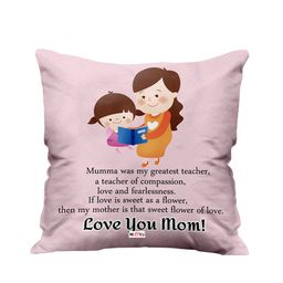 ME & YOU Purple Printed Square Cushion-37