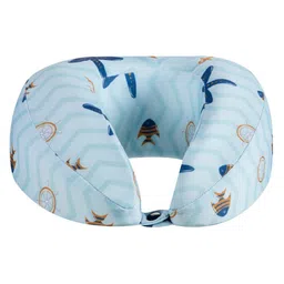 The White Willow Blue Memory Foam U-Shaped Neck Rest Travel Pillow-20