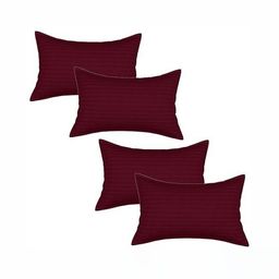 RF RELAXFEEL Maroon Set of 2 Fibre Filled Polycotton Breathable Sleep Pillow-18