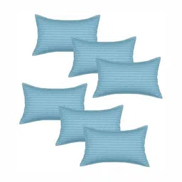 RF RELAXFEEL Turquoise Blue Set of 5 Fibre Filled Polycotton Breathable Sleep Pillow-16