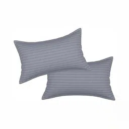 RF RELAXFEEL Grey Set of 2 Fibre Filled Polycotton Breathable Sleep Pillow-32