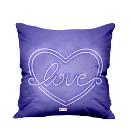 ME & YOU Blue Printed Square Pre-Filled Cushion-image-56