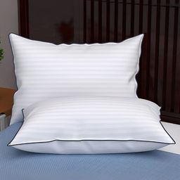 Aura White 2 Pieces Fibre Filled Sleep Pillow-44