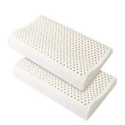 AVI White 2-Pieces Pincore Latex Foam Contour Therapedic Pillows-48