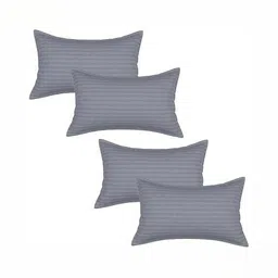 RF RELAXFEEL Grey Set of 4 Fibre Filled Polycotton Breathable Sleep Pillow-image-32