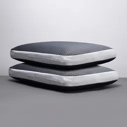 LA VERNE Grey 2-Pieces Cooling Gel Infused Pincore Breathable Memory Foam Pillows-17