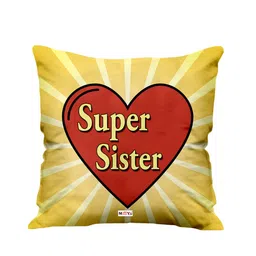 ME & YOU Yellow & Red Printed Square Cushion-6