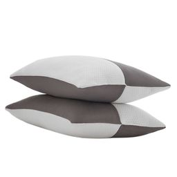LA VERNE Set Of 2 White & Grey Patterned Pillow-19