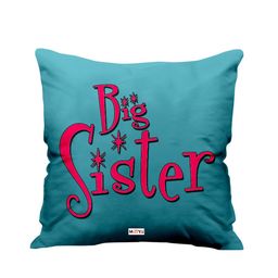 ME & YOU Blue & Red Printed Square Cushion-3