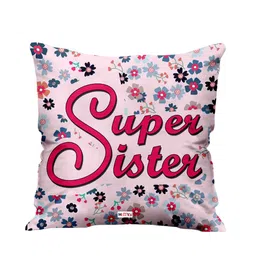 ME & YOU Pink & Red Printed Square Cushion-8