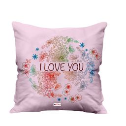ME & YOU Pink & Red Filled Ultra Soft Cushion-23