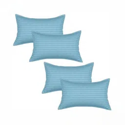 RF RELAXFEEL Turquoise Blue Set of 4 Fibre Filled Polycotton Breathable Sleep Pillow-picture-14