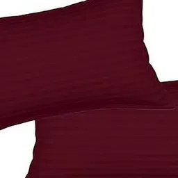 RF RELAXFEEL Maroon Set of 2 Fibre Filled Polycotton Breathable Sleep Pillow-picture-7