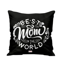 ME & YOU White & Black Printed Square Pre-Filled Cushion-22