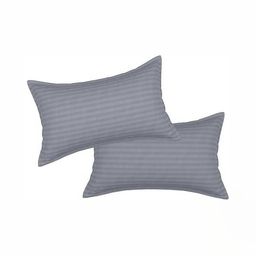 RF RELAXFEEL Grey Set of 2 Fibre Filled Polycotton Breathable Sleep Pillow-46