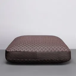 LA VERNE Coffee Brown Self-Design Memory Foam Cooling Gel Infused Breathable Sleep Pillow-43