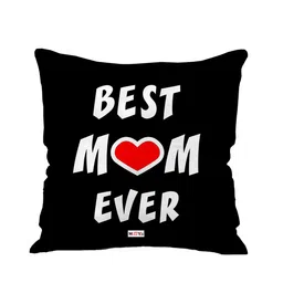 ME & YOU Black & White Printed Square Cushion-56
