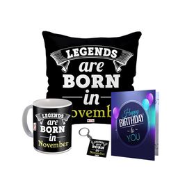 ME & YOU Black & Purple 4 Pieces Printed Home Gift Sets-image-75
