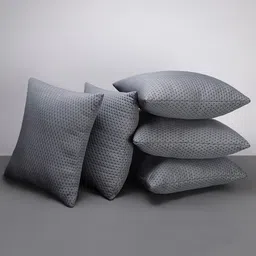LA VERNE Premium Grey Printed 5 Pieces Sofa Cushion Filler-48