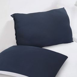 JDX White Set of 2 Fibre Filled Polyester Lightweight Sleep Pillow-10