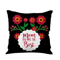 ME & YOU Black & White Printed Fibre Filled Square Cushion-44