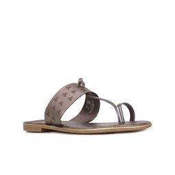 Bata Women Tan One Toe Flats-image-40