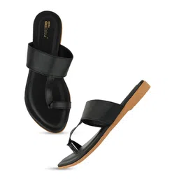 DESI COLOUR T-Strap One Toe Flats-38