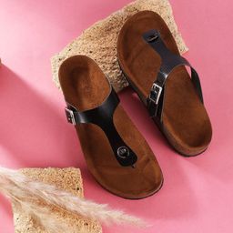 MOZAFIA Women T-Strap Flats-image-40