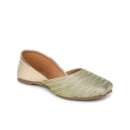 Shezone Women Striped Open Toe Flats with Bows-image-5