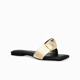Signature Sole Knotted Strap Open Toe Flats image 4
