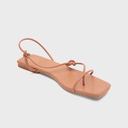 20Dresses Women Beige Open Toe Crisscross Flats-image-67
