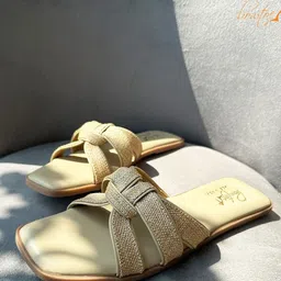Bowtoes Open Toe Flats-35