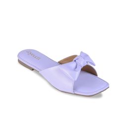 Joytouch Women Open Toe Flats with Bows-image-12