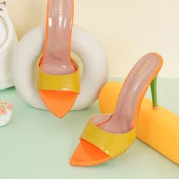 FABBHUE Peep Toes Slip On Stiletto Heels-17