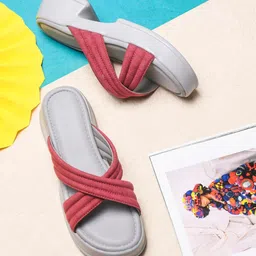 Try Me Embellished Party Wedge Mules with Bows-23