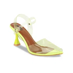 SHUZ TOUCH Pointed Toe Block Heels With Backstrap image 1
