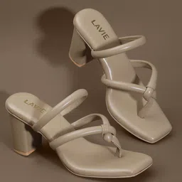 Lavie Open Toe Block Heels-19