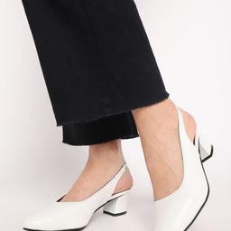 Marc Loire Pointed Toe Block Mules With Backstrap-43