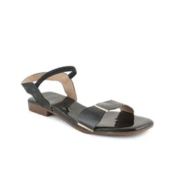 SAPATOS Embellished Backstrap Open Toe Flats image 4