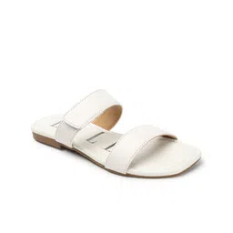 ELLE Two Strap Work Open Toe Flats image 2