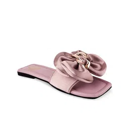 Shoetopia Open Toe Flats with Bows image 4