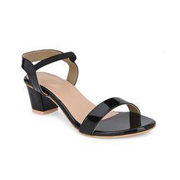 PANAHI Open Toe Block Heels With Backstrap image 5