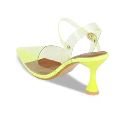 SHUZ TOUCH Pointed Toe Block Heels With Backstrap image 2