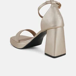 Lavie Open Toe Block Heels With Buckles image 2