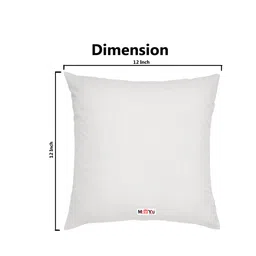 ME & YOU White & Red Printed Square Cushion image 3