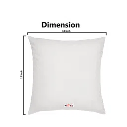 ME & YOU Red & Yellow Printed Square Cushion image 2